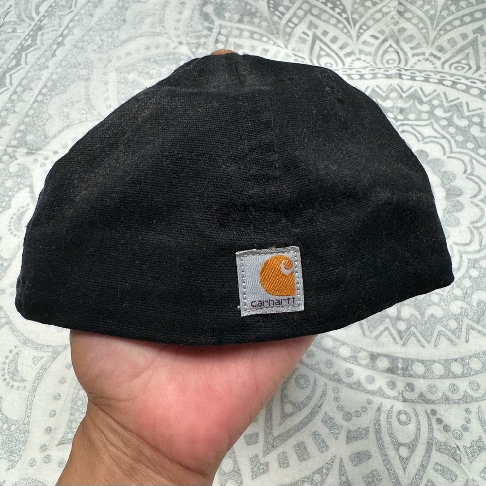Carhartt hat baseball cap black camel tan canvas 2020 original workwear - Picture 6 of 9